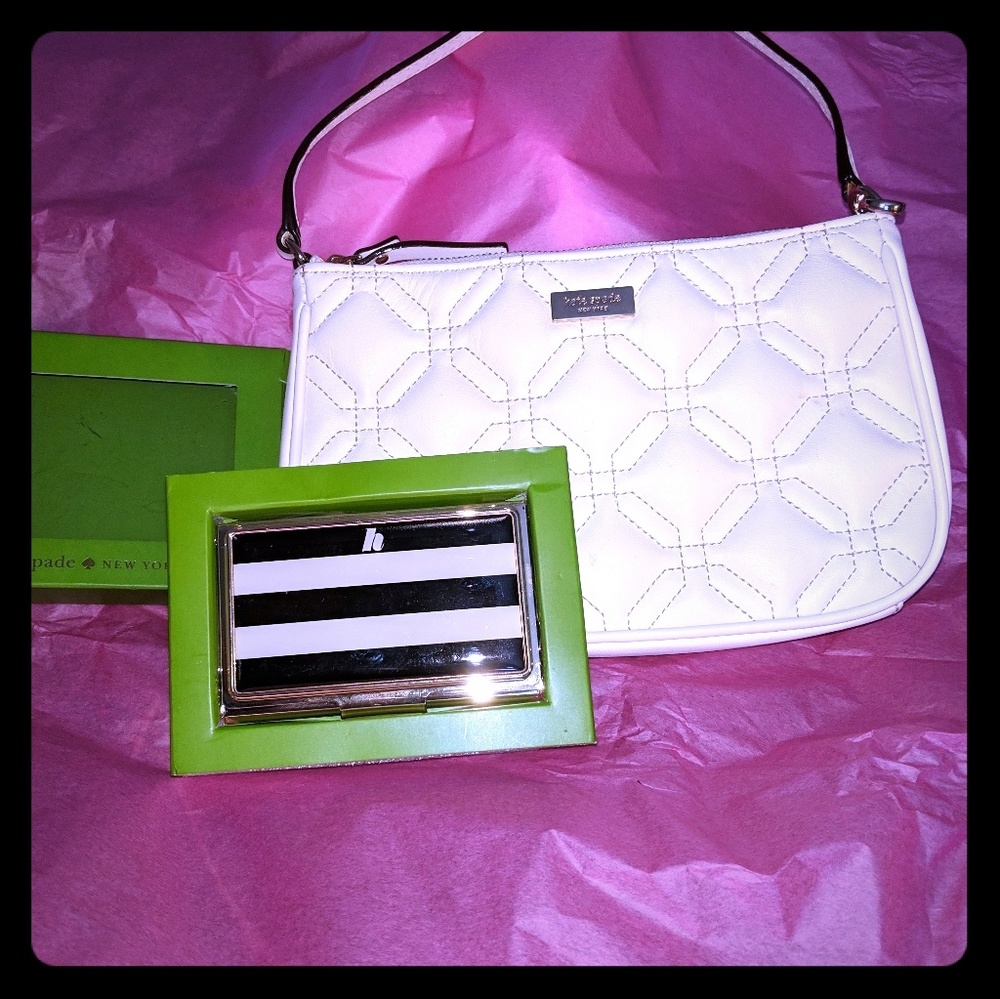Kate Spade Mini Bag/ Wristlet & Card Holder Set